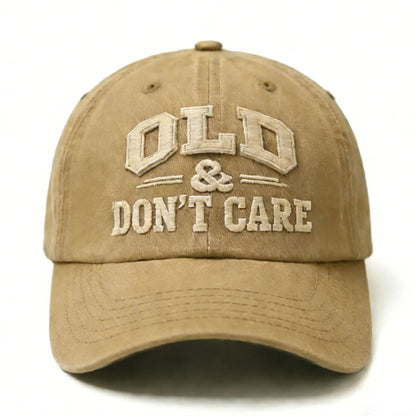 🔥🧢 Ofertă specială de Anul Nou 2026 | Șapcă de baseball în stil vintage, cu aspect uzat: „Și ce dacă sunt bătrân? (Nu-mi pasă)”