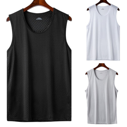 👕【Set de 3 bucăți】Tricouri casual pentru bărbați din material Ice Silk ✅ Ușoare, respirabile și cu uscare rapidă