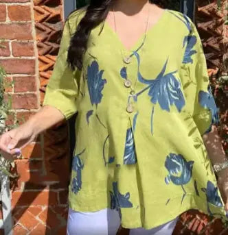 ✨✨Tricou pentru femei din bumbac imprimat, material natural, respirabil și confortabil