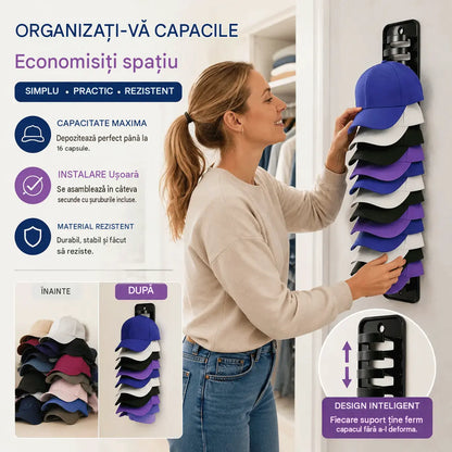 【2 bucăți】Organizator de pălării care economisește spațiu