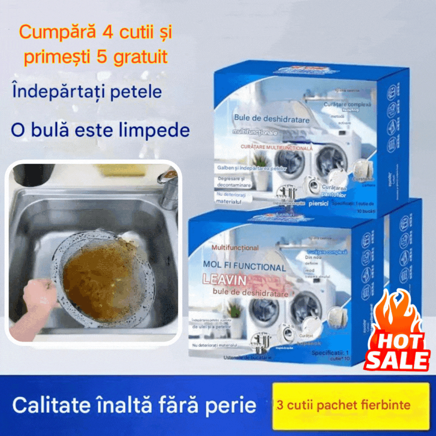 🔥【Kupte 4 krabice a získejte 5 zdarma】✨【Rychlé čištění】💦 Multifunkční šumivé tablety pro snadný úklid domácnosti! 