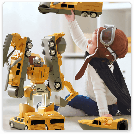 【50% OFF】【16 ks】Magnetické stavebné kocky, vzdelávacie hračky Transformers