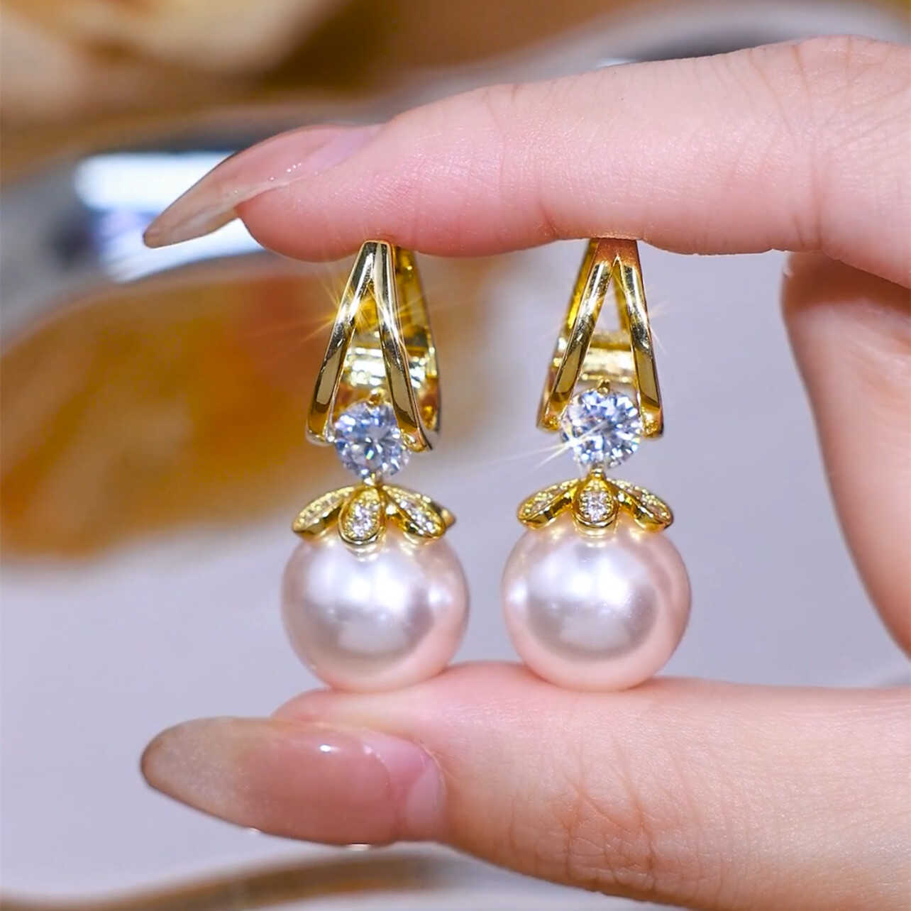 💋【50%OFF】 Pendientes de plata con perlas de lujo francés de nuevo estilo 2026