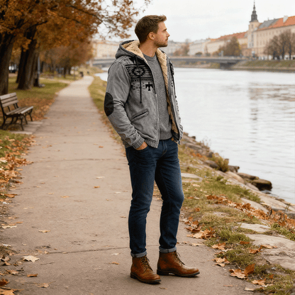 Limitowana oferta 50% zniżki 【S-5XL】 Kolekcja jesienno-zimowa 2025 – męska modna kurtka wysokiej jakości, lekka, ocieplana i grubsza