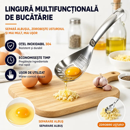 🔥50% reducere🔥🥄Lingură multifuncțională cu strecurătoare din oțel inoxidabil 304