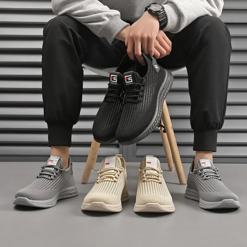 🔥👟【39-44】Pantofi de bărbați casual confortabili, respirabili, din plasă, anti-alunecare, la modă