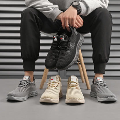 【50% OFF】👟【39-44】Pantofi de bărbați casual confortabili, respirabili, din plasă, anti-alunecare, la modă