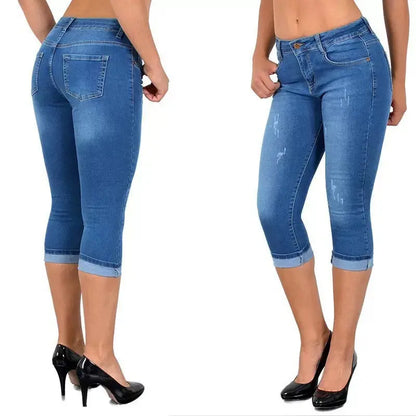 💕👖 Blugi elastici de vară care scot în evidență silueta【40-120kg】