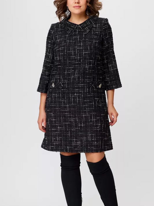 Stil nou de toamnă și iarnă elegant de înaltă calitate, rochie