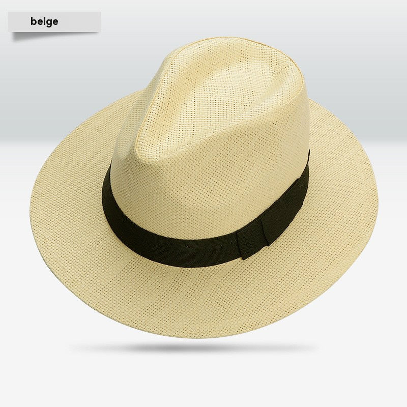 🥰【Pentru femei și bărbați】Pălărie de vară împletită, stil retro britanic de plajă
