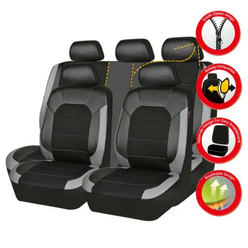 🚗🚗Set universal de huse pentru scaune auto din piele moale