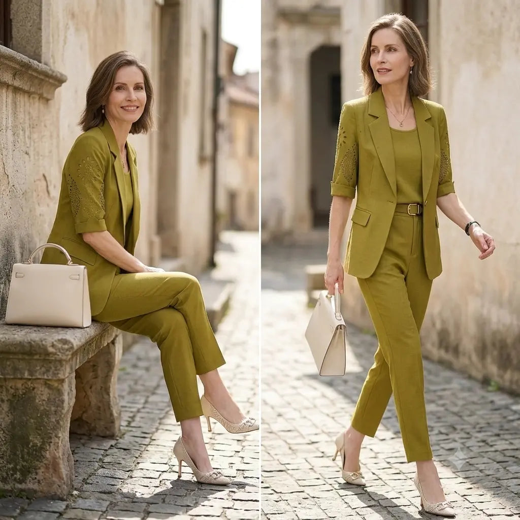 🏆【Jachetă + Maiou + Pantaloni】Set Fashion Casual din 3 Piese