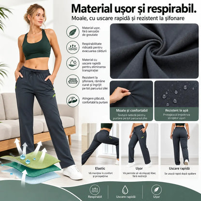 ⏳ Ofertă limitată 🔥 Pantaloni cargo de damă cu croială dreaptă și talie elastică — ideali pentru serviciu, călătorii și purtare zilnică 👖✨