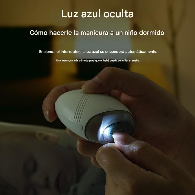 Oferta superventas ✨ Lima de uñas eléctrica, diseño silencioso, apta para bebés, cuidado de uñas suave y seguro 👶🔧