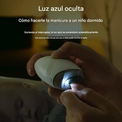 Oferta superventas ✨ Lima de uñas eléctrica, diseño silencioso, apta para bebés, cuidado de uñas suave y seguro 👶🔧