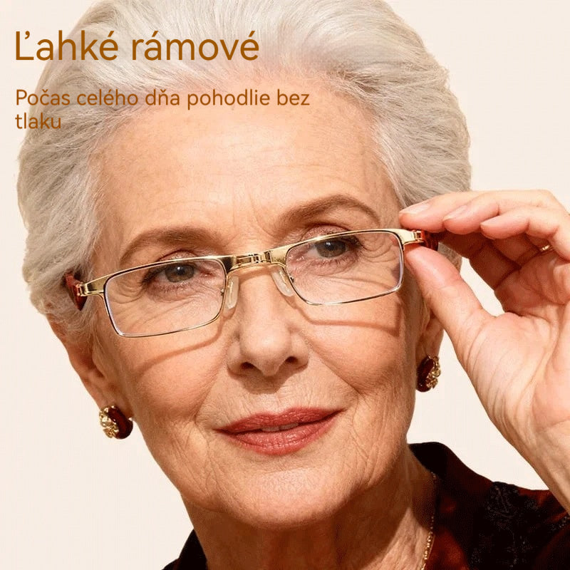 🔥【Kúp 1 a 1 zadarmo】Skladacie okuliare na čítanie s ochranou proti modrému svetlu a puzdrom
