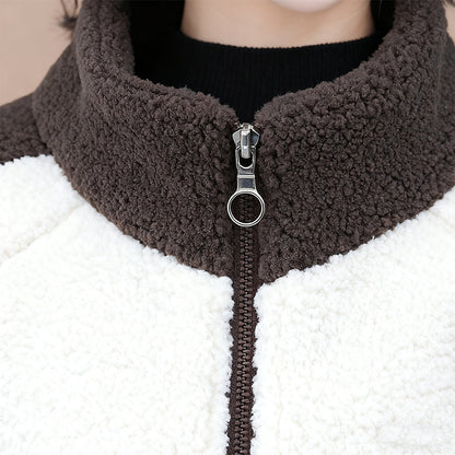 【🔥Половина цена за есен и зима】☃️❄️Ново кадифено яке от агнешка вълна за есен и зима 2025 г