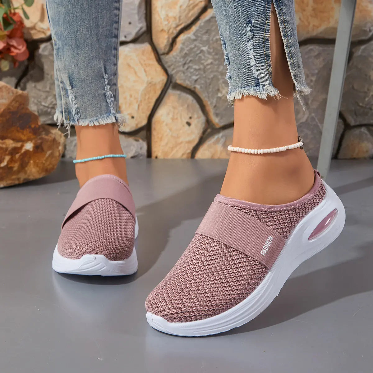 🎁【36-41】Pantofi casual respirabili din plasă pentru femei | Ușori, confortabili și care se pot mări în înălțime