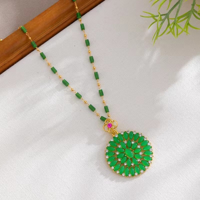 🔥50%OFF✨💚Colgante de jade de Hotan con oración por la paz
