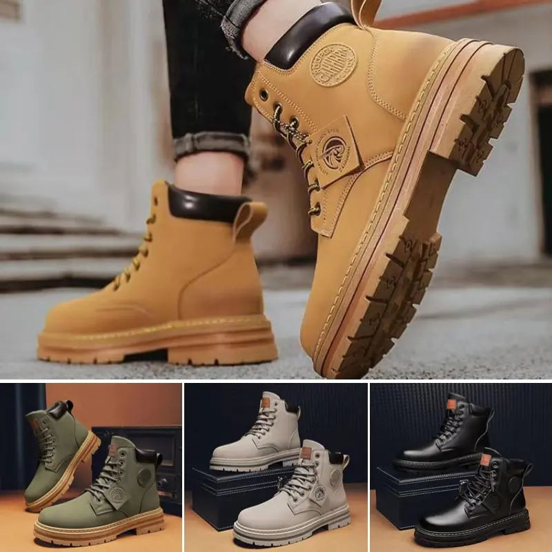 🔥【50%OFF】🔥【39-48】Stil nou pentru toamnă și iarnă, cizme versatile pentru bărbați, cu talpă groasă, antiderapante
