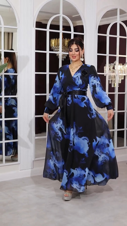 💕【S-5XL】🌷Rochie fierbinte de vara cu imprimeu trandafiri din tul