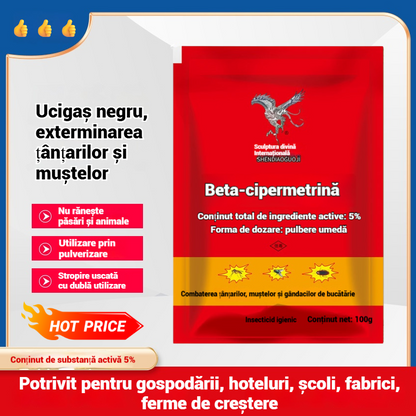 👍【5 pliculețe】🚫🦟🪳🪰pecial conceput pentru a ucide țânțarii și muștele din ferme, un pachet ucide puricii/lăcustele/gândacii de bucătărie/muștele/țânțarii!