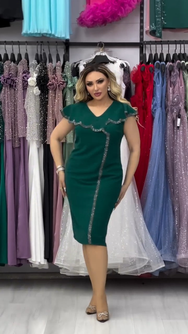 👗💥【S-5XL】Дамска дълга рокля с широк колан