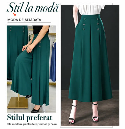 【M-5XL】Pantaloni largi cu pliuri (Reducere de 50% pentru o perioadă limitată)