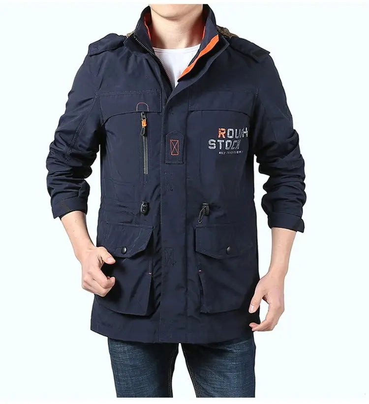 🔥Reducere de 50% 【M–5XL】Jachetă nouă de calitate superioară pentru bărbați (toamnă/iarnă) – impermeabilă, rezistentă la vânt și cu buzunare multiple.