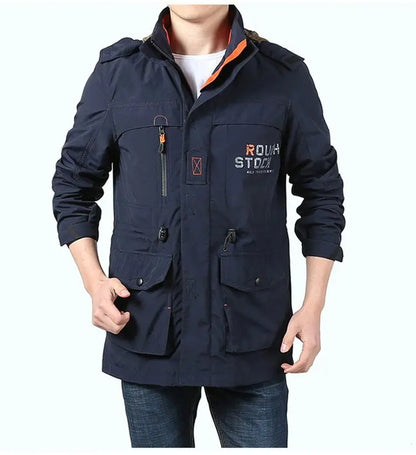 🔥Reducere de 50% 【M–5XL】Jachetă nouă de calitate superioară pentru bărbați (toamnă/iarnă) – impermeabilă, rezistentă la vânt și cu buzunare multiple.