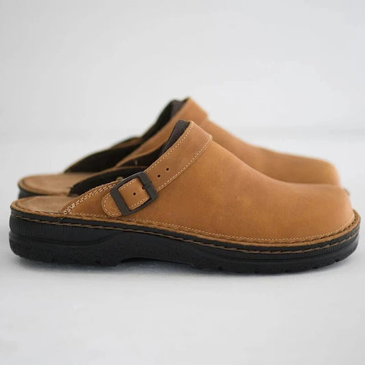 👞【38-48】Papuci din piele naturală, talpă moale, foarte confortabili de purtat✅Ramburs la livrare
