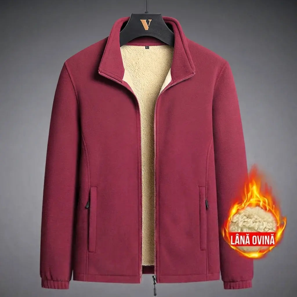 🔥【M-8XL】Geacă de iarnă din fleece pentru bărbați (mărimi mari) – Îmbrăcăminte exterioară elegantă și călduroasă