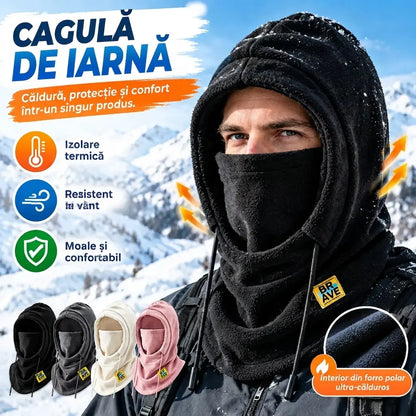 ❄️Căciulă termică cu acoperire completă și căptușeală din fleece, care asigură protecție termică la temperaturi de până la -20 de grade Celsius. ⛷️ Ideală pentru schi, motociclism și activități în aer liber.