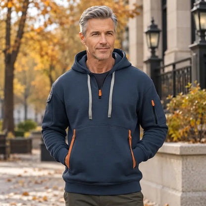 🍂【Ofertă limitată în timp: Reducere 50%🔥】Noutăți toamnă/iarnă: Hanorac bărbătesc cu fermoar și buzunare multiple