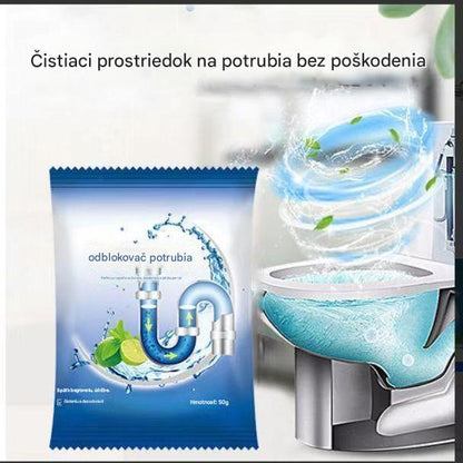 💪Silný prostriedok na odstraňovanie upchatia a korózie potrubí, vhodný na rozpúšťanie olejových škvŕn v toaletách, podlahových odtokoch, kanalizácii a kuchyniach