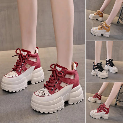 【35-40】Pantofi noi de vară pentru femei, casual, respirabili, cu talpă groasă, 2025