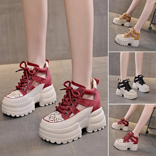 【35-40】Pantofi noi de vară pentru femei, casual, respirabili, cu talpă groasă, 2025