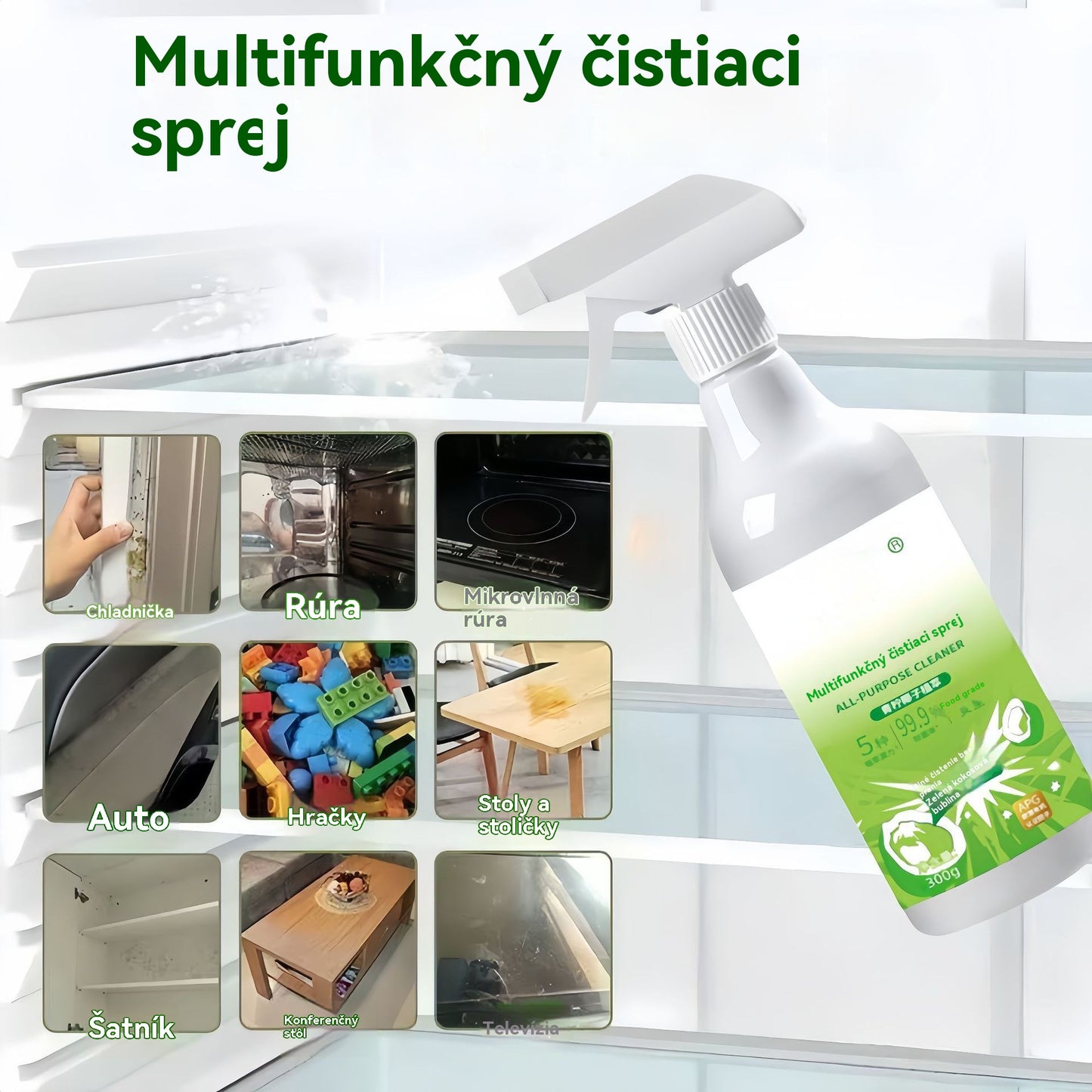 🔥 Akcia 2025 50% ZĽAVA🔥Univerzálny čistiaci sprej, bez oplachovania