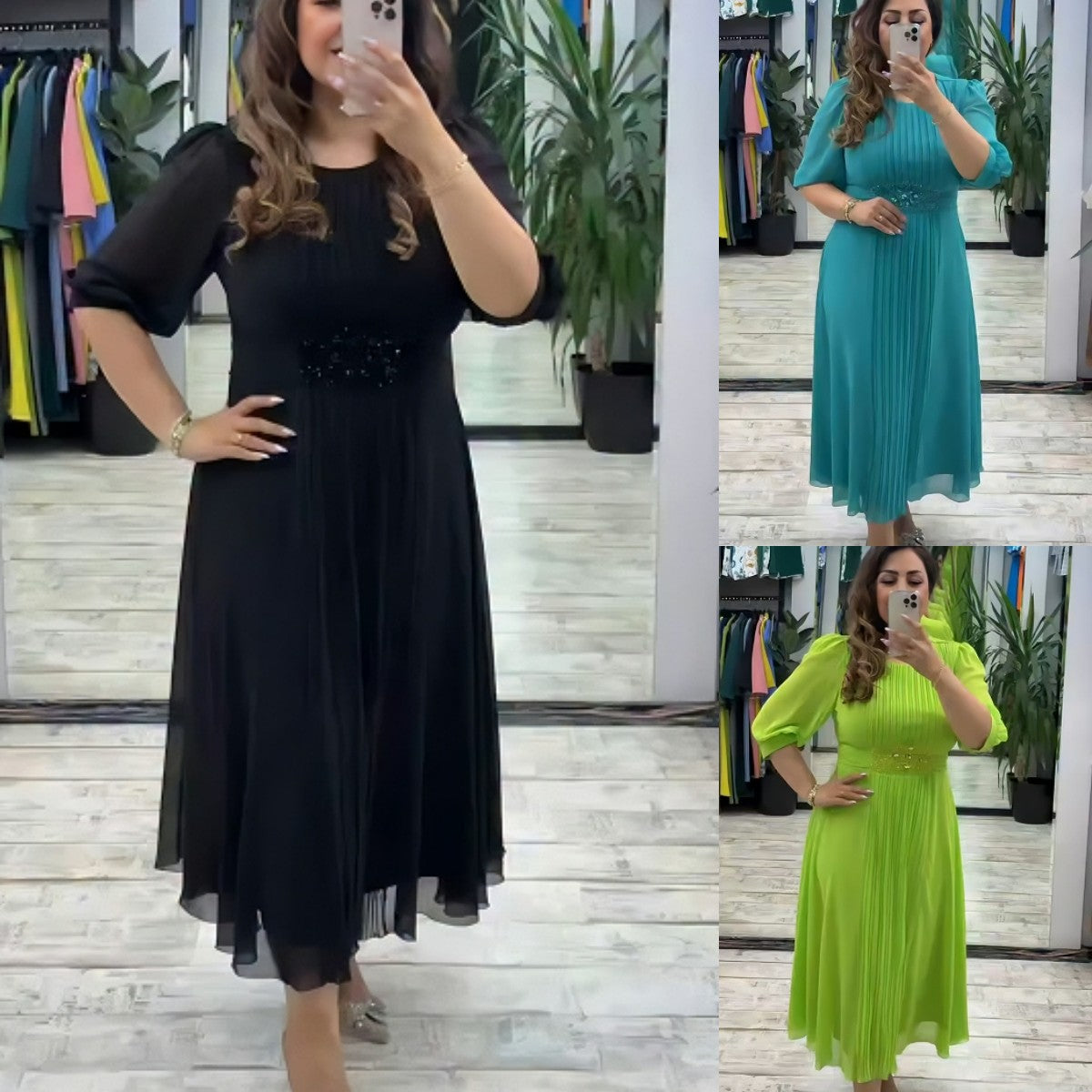 💥👗Reducere limitată【S-5XL】Rochie nouă la modă, design clasic, elegantă și simplă