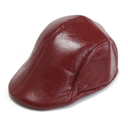 🎩 Beretă retro din piele pentru bărbați, de calitate premium✨