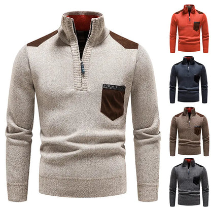 ❤️‍🔥【M-3XL】Pulover casual pentru bărbați cu fermoar, colecția toamnă/iarnă