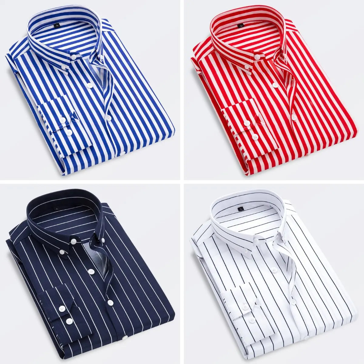 🔥👕【M-5XL】 Cămașă business în dungi pentru bărbați cu mânecă lungă 2026