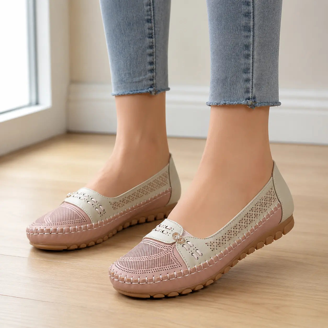 👠 Confort suprem și lejeritate toată ziua! Mocasini de damă cu talpă moale și perforații respirabile (Mărimi disponibile: 36-43)! ✨