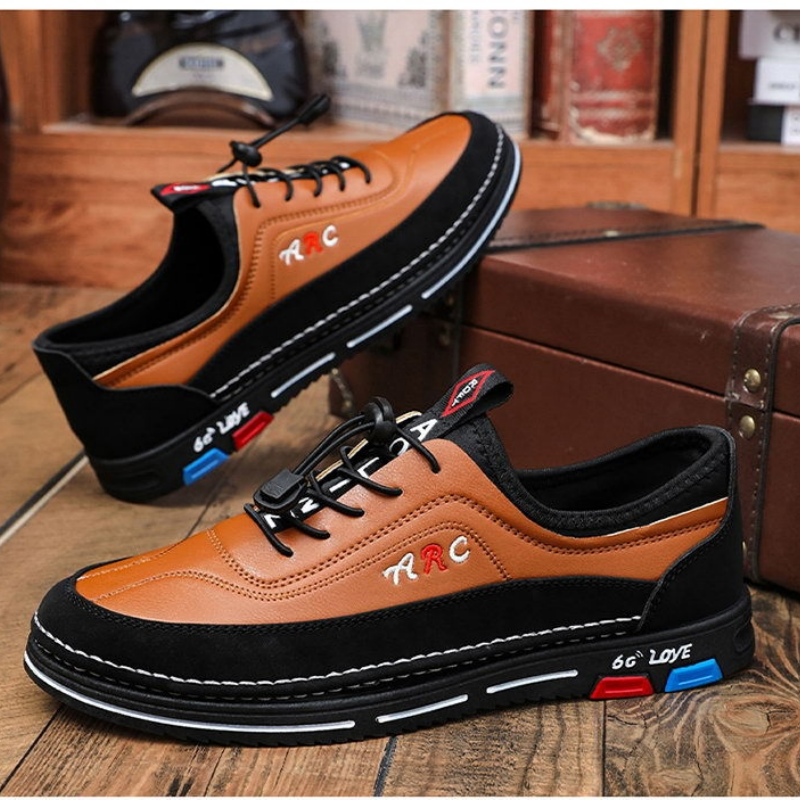💯🔥【39–48】Мъжки ежедневни бизнес кожени обувки – водоустойчиви, устойчиви на петна, с мека подметка и изключително удобно усещане