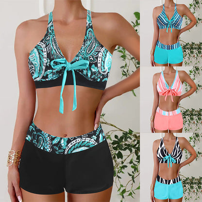 🏊‍👙【Ofertă de vară cu timp limitat】🌴 Costum de baie elegant, mărime mare, cu imprimeu