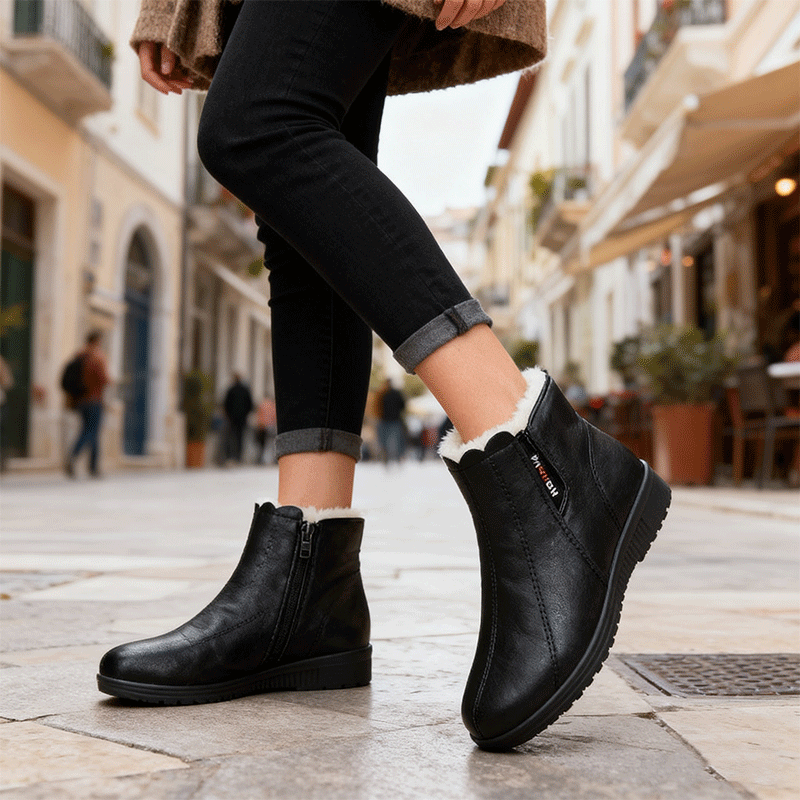 🔥Επίθετη πώληση περιορισμένου χρόνου【Μεγέθη 35-41】🥾Μόδας και θερματά χειμερινά παπούτσια από δέρμα, με σχεδιασμό μαλακής υπόσωμης
