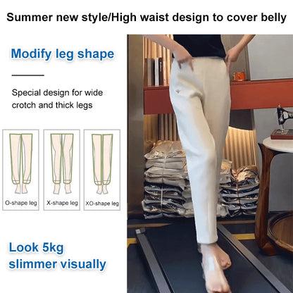 【S-4XL】Pantaloni harem casual cu talie înaltă