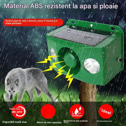 🔥【50% REDUCERE】🐅Dispozitiv cu ultrasunete pentru alungarea animalelor sălbatice, alimentat solar
