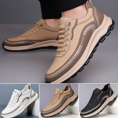 【⚡Reducere de 50% pentru o perioadă limitată】🔥[39-45]Pantofi sport din piele rezistentă la apă și murdărie, cu talpă moale pentru confort maxim