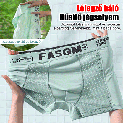 ⏰⏰【Paket od 6 komada】🌟Muške ležerne i udobne bokserice od ledeno svile, mekane, prozračne mrežaste, antibakterijske